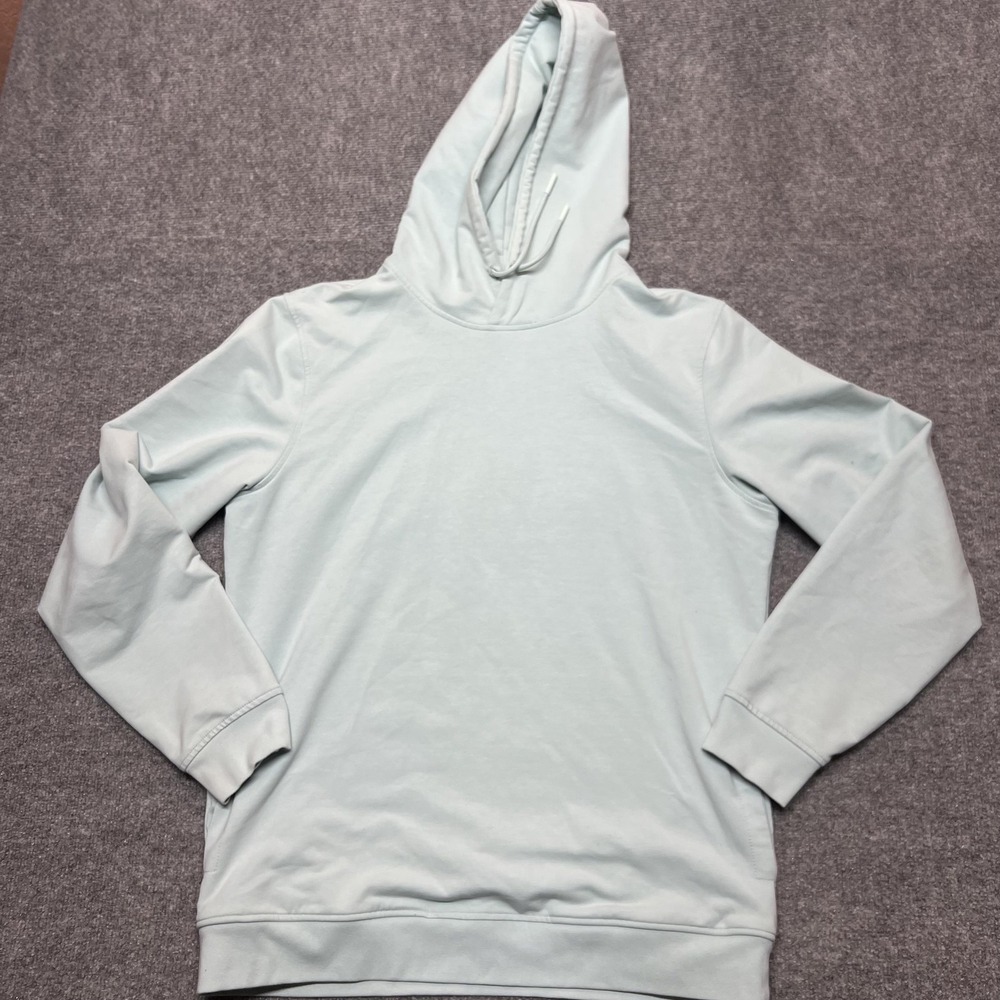 CUTS Classic Hoodie Mens Large Light Blue Lightweight Jersey Pullover Casual